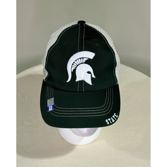NCAA Michigan State Spartan Hat Cap Mesh Back Hook & Loop Close NWOT - Picture 1 of 5